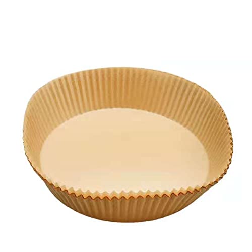 Air Fryer Paper Round Liners,Non Stick Disposableair Air Fryer Parchment Paper,6.3In Parchment Paper Oven Liners for Oven Air Fryer Baking Roasting Microwave Frying Pan (50PCS) 3