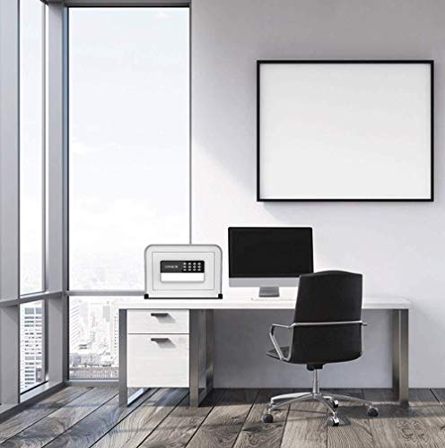 DISS Safety Cabinet, Small Home Office Electronic Password Safe Deposit Box (White) Office Supplies 3