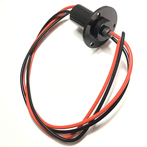 Taidacent 2 Wires 15A 20A 30A 40A 60A Slip Ring Collector Ring Rotary Electrical Contact (20A) 5