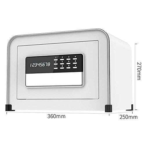 DISS Safety Cabinet, Small Home Office Electronic Password Safe Deposit Box (White) Office Supplies 4