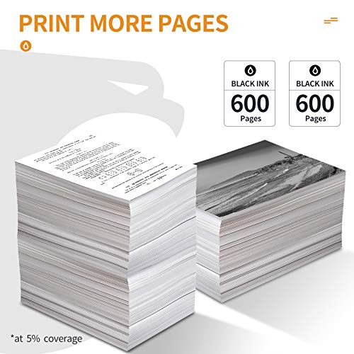 ATOPolyjet Remanufactured Cartridge Replacement for Canon 40 PG40 Ink (1 Black) for Pixma iP2680 iP2600 iP1800 iP1700 iP1600 MX310 MX300 MP150 MP160 MP180 MP190 MP210 MP460 MP470 JX200 JX210P Printer 3