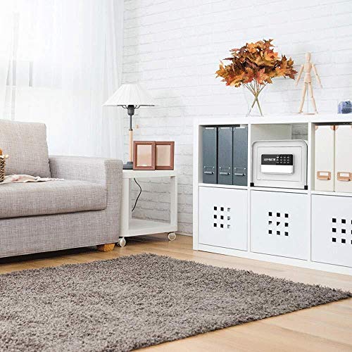 DISS Safety Cabinet, Small Home Office Electronic Password Safe Deposit Box (White) Office Supplies 6