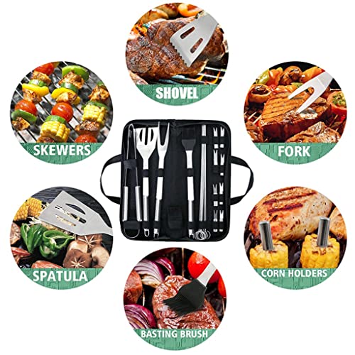 ZLDGYG 1pcs BBQ Tools Set Brush Skewers Barbecue Grilling Utensil Camping Outdoor Cooking Tool Set (Color : A, Size : 1Pcs) 4