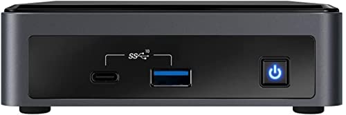 Intel NUC Kit Home & Business Mini Desktop Black (Intel i5-10210U 4-Core, 64GB RAM, 512GB PCIe SSD, Intel UHD, WiFi, Bluetooth, 1xHDMI, SD Card, Win 10 Pro) with Hub 3