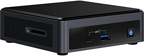 Intel NUC Kit Home & Business Mini Desktop Black (Intel i5-10210U 4-Core, 64GB RAM, 512GB PCIe SSD, Intel UHD, WiFi, Bluetooth, 1xHDMI, SD Card, Win 10 Pro) with Hub 2