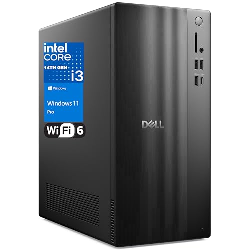 Dell Vostro Desktop Computers Tower PC for Home Business Student, 14th Gen Intel 4-Core Processor, 16GB DDR5 RAM, 1TB PCIe SSD, WiFi 6, Bluetooth, DisplayPort, HDMI, Type-C, Windows 11 Pro 1