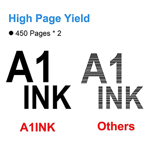 A1INK Refilled PG-245XL 243XL Black Ink Cartridge Replacement for Canon PIXMA IP2820 MG2555 TS202 TS302 TS3120 MG3020 MG2420 MG2922 MG3022 MG2520 MG3029 2924 2520 2525 TR4520 (2Black) 4