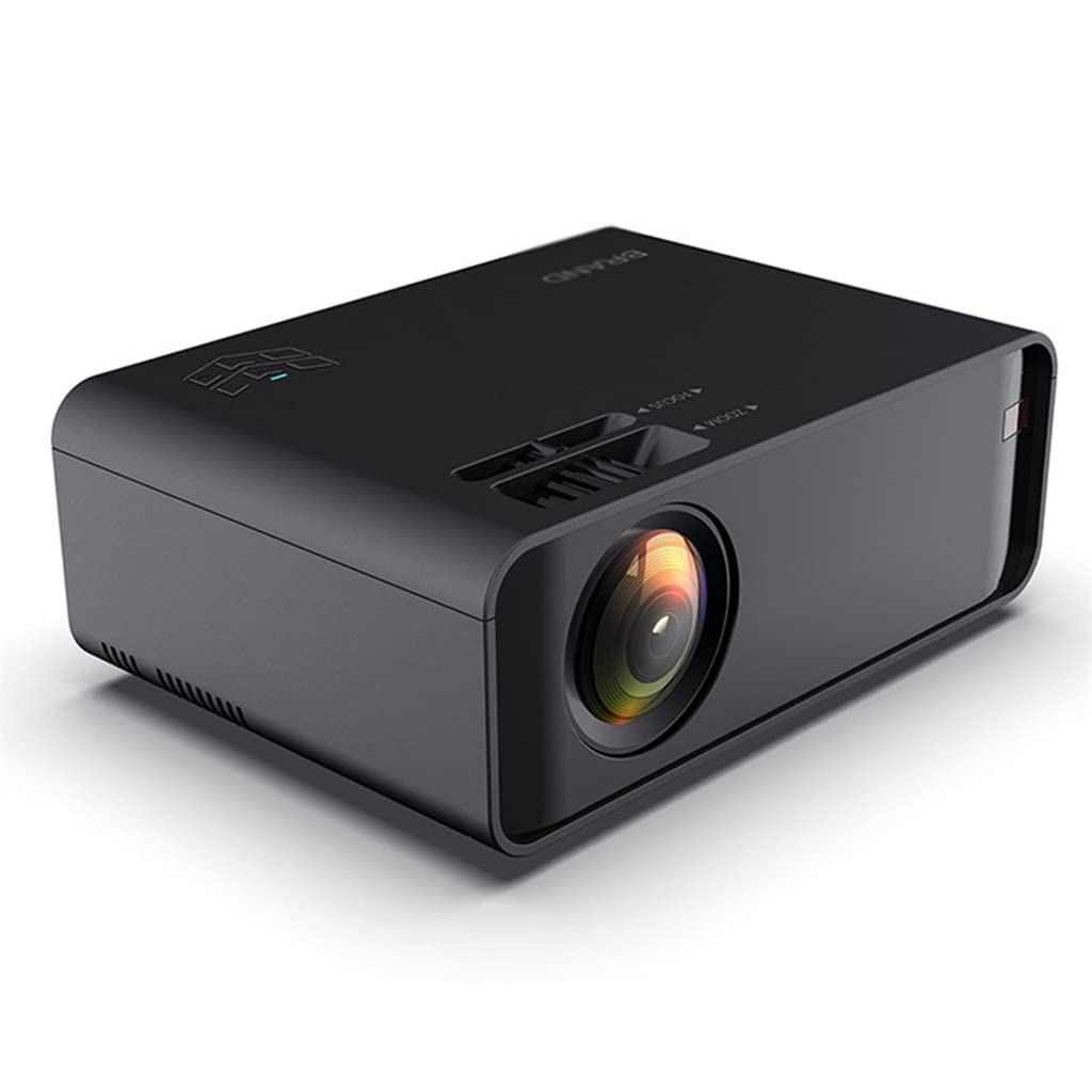 Black Portable Projector High Definition Mobile Phone Same Screen Projector Home Theater Projector (D As the picture shows) 1