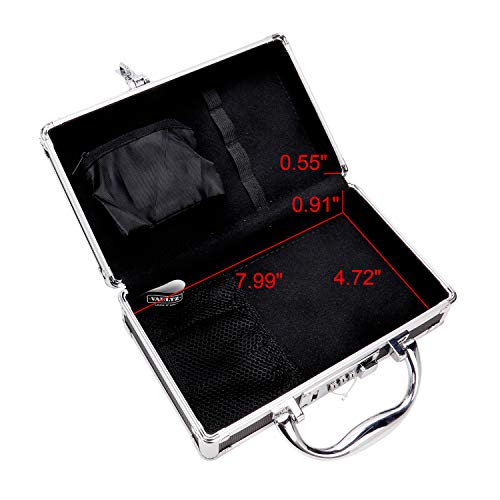 Vaultz Medicine Safe Case w/Combination Lock - Pack of 1 Cases, 8.35 x 5 x 2.5" - Black 4