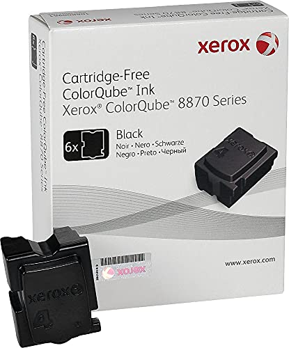Xerox Black Solid-Ink, 6 Sticks/Box, Total Box Yield 16700 (108R00953) 2