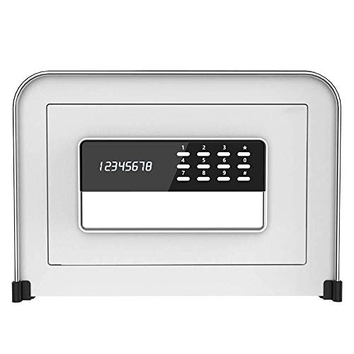 DISS Safety Cabinet, Small Home Office Electronic Password Safe Deposit Box (White) Office Supplies 1
