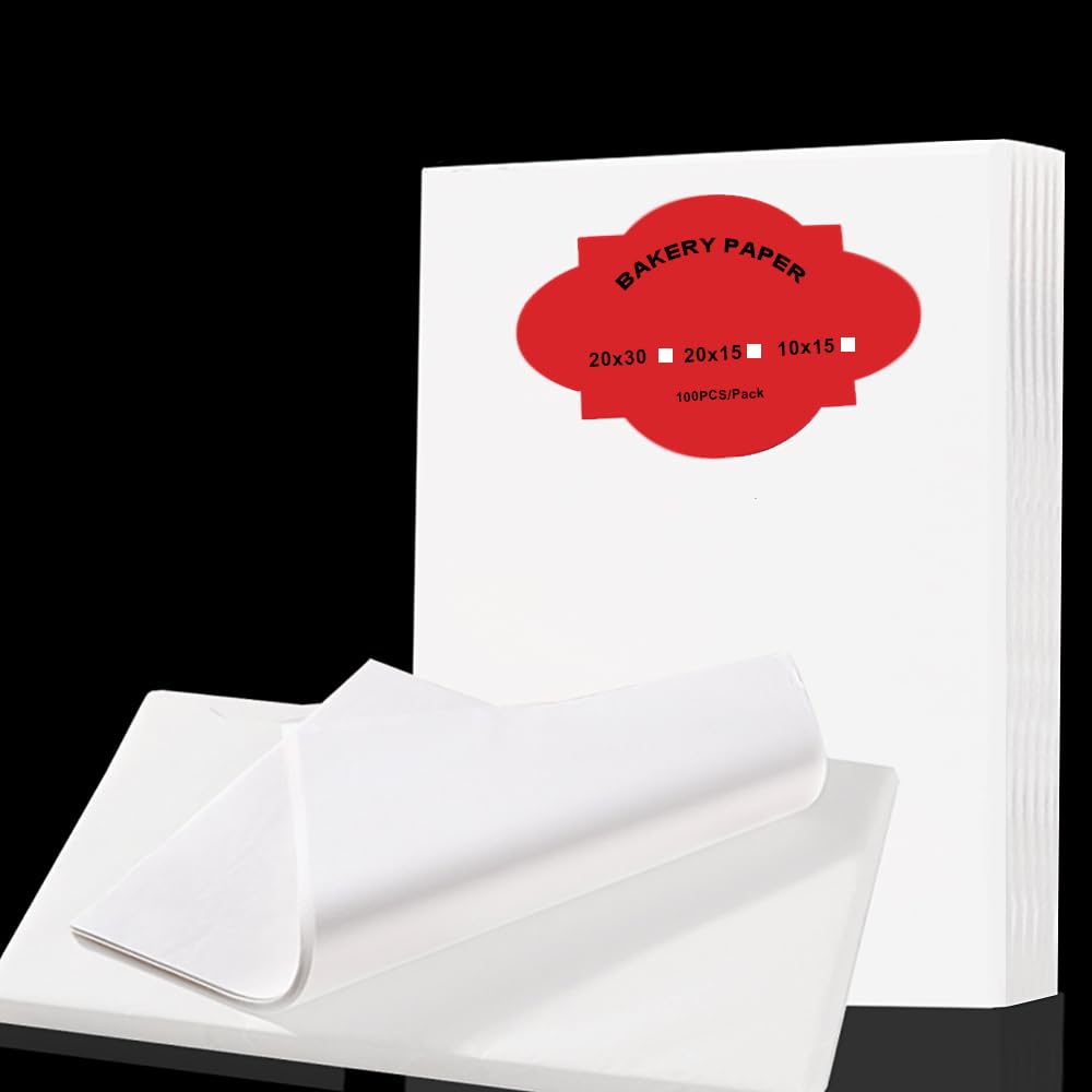 Baking Paper, High Temperature Resistant, Waterproof, Oil-Proof, Non-Stick Baking Paper for Cooking, Barbecue, Steamer, Air Fryer (8 * 12″) 1