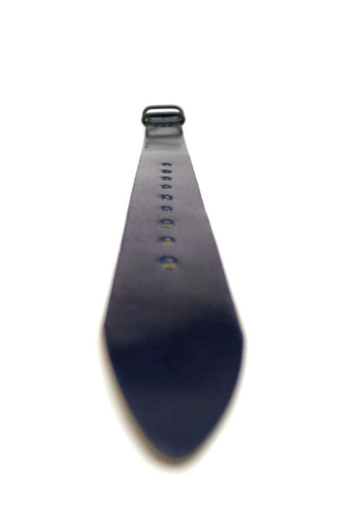 Da Luca Shell Cordovan 1 Piece Military Watch Strap - Navy (PVD Buckle) : 24mm 4