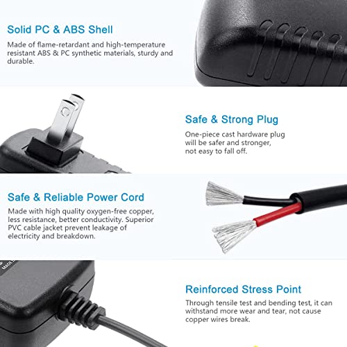 BestCH Global AC/DC Adapter Compatible with Microtek XT50 Flatbed Color Document Scanner Power Supply Cord 3