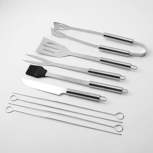 BBQ Grill Tools Set with Carry Bag, BBQ Accessories,Camping Barbecue Grill Utensils Set 9PCS-13Inches 2