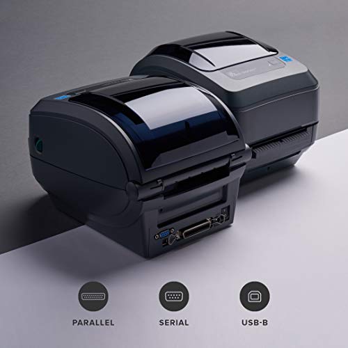 ZEBRA GX430t Thermal Transfer Desktop Printer Print Width of 4 in USB Serial and Parallel Port Connectivity Includes Peeler - GX43-102511-000 2