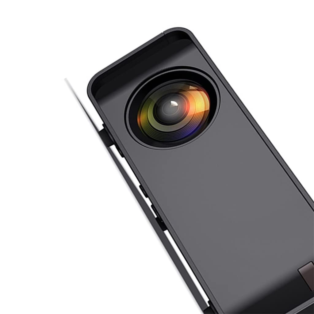 Black Portable Projector High Definition Mobile Phone Same Screen Projector Home Theater Projector (D As the picture shows) 4