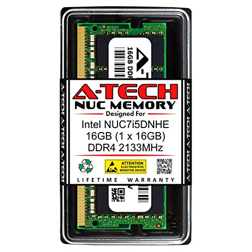 A-Tech 16GB RAM for Intel NUC7i5DNHE NUC Kit | DDR4 2133MHz PC4-17000 1.2V SODIMM Memory Upgrade Module 1