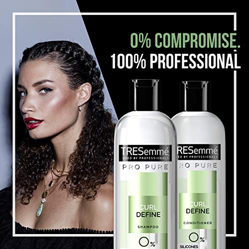 TRESemmé Pro Pure Shampoo Sulfate-Free for Curly Hair Curl Define Hair Shampoo with 0% Sulfates, Parabens, Mineral Oils and Dyes. 16 oz 5