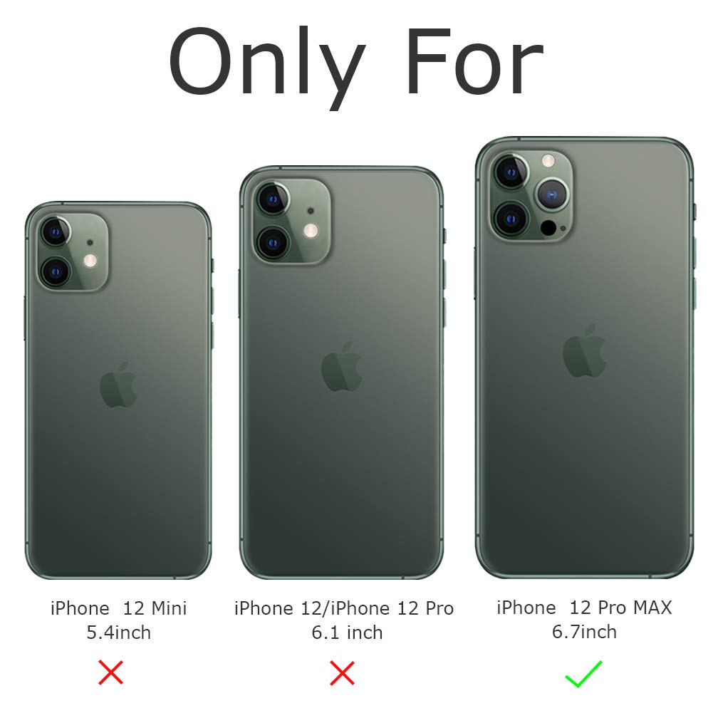 iPhone 2021 Case, Carbon Fiber Design Clear Crystal Anti-Scratch Case with 360 Degree Rotation Ring Kickstand(Work with Magnetic Car Mount) for iPhone 2021 (iPhone 12 pro max,Clear) 2