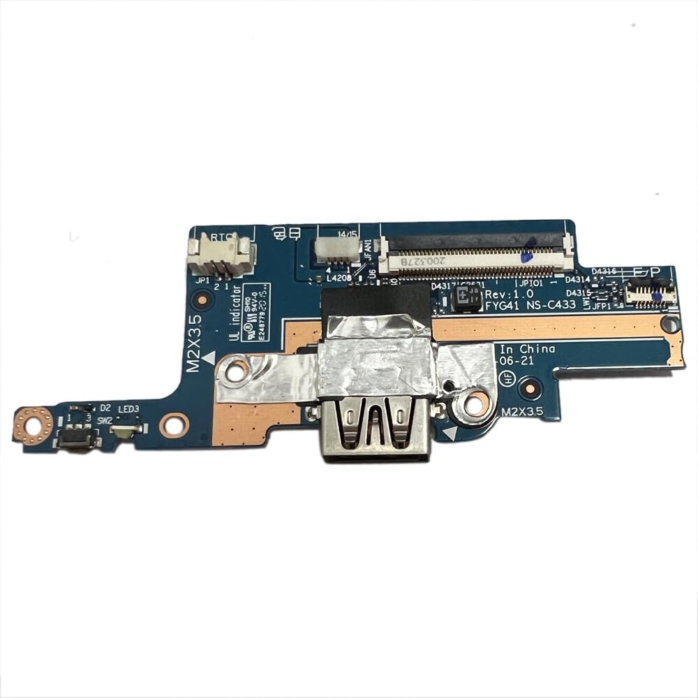 IFIXAI USB Board Replacement for Lenovo Yoga C740-14IML 81TC 5C50S24993 NS-C433 1