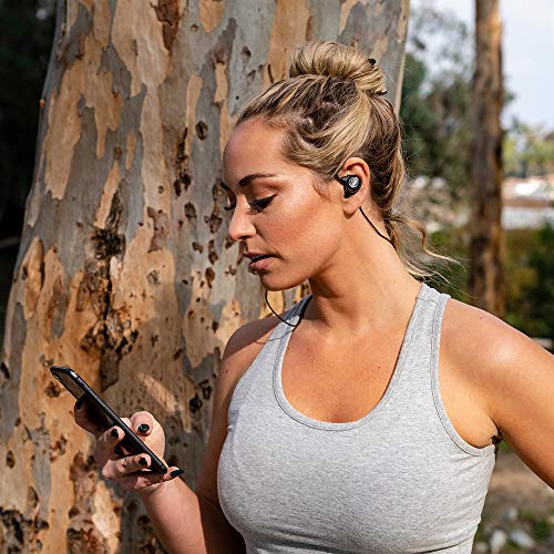 JLab Epic Sport2 Wireless Earbuds, Black, Active Lifestyle 20+ Hour Battery Life, Bluetooth 5, IP66 Sweatproof, Built in Microphones, Noise Isolation, Extra Gel Tips & Cush Fins 6