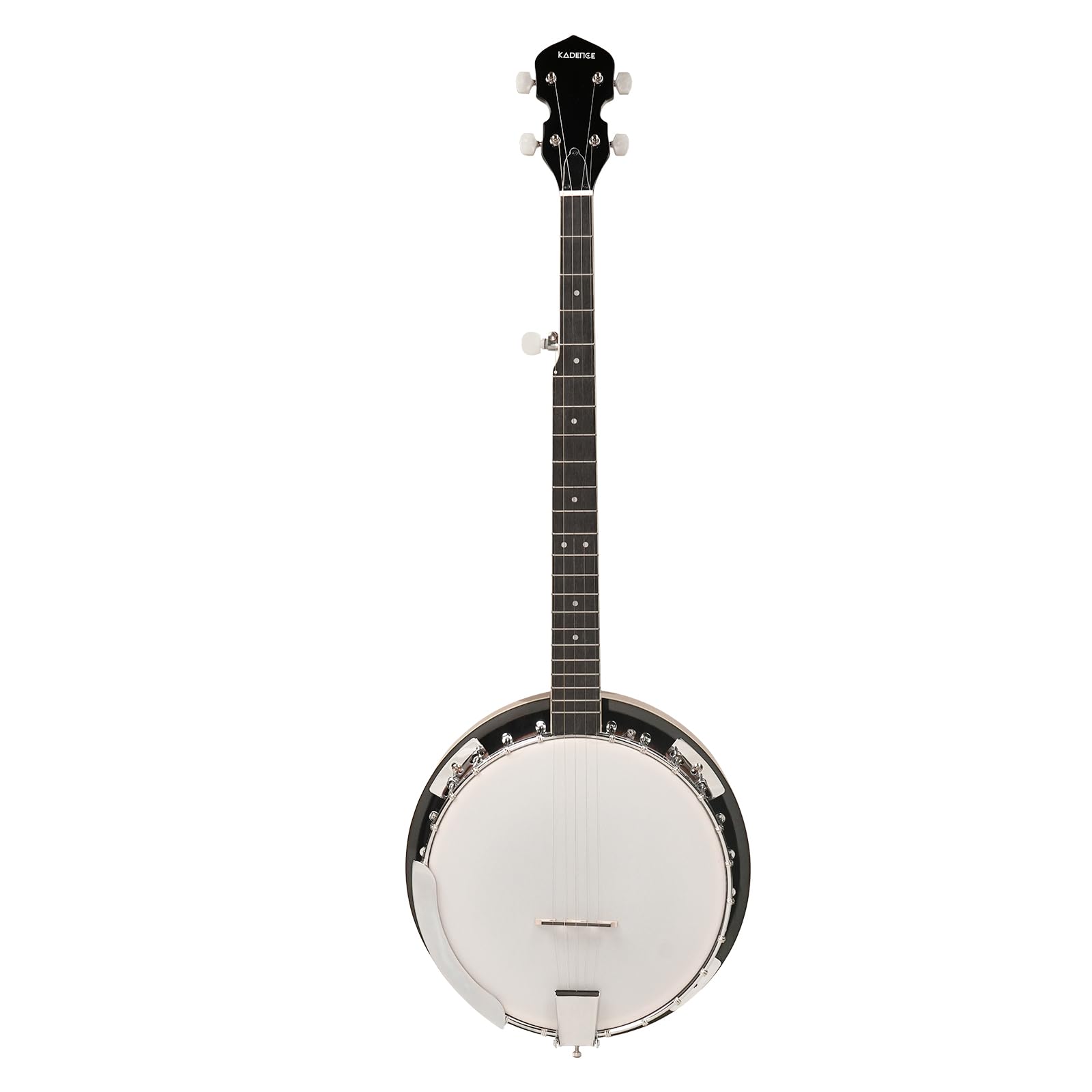Kadence Banjo 38" - 5 String Full Size Banjos Set, Mahogany Wood Glossy Finish with Drum Head, Banjo Kit with Closed Back and Bag 3