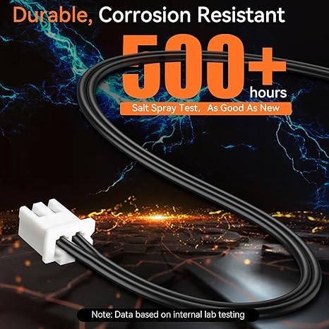 Waterproof NTC Thermistor Temperature Sensor Probe 10K 1%, 4×20mm, -20 to 105°C, 400mm Wire for Microwave, Freezer, Toaster Suitable for Water Dispenser/DIY/HVAC, Ideal for The Masses 5