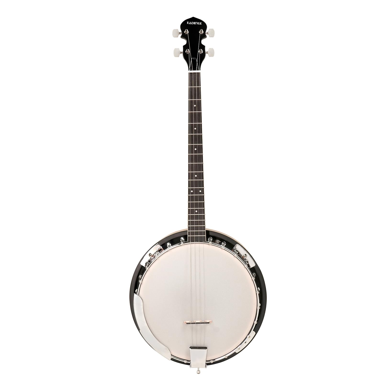 Kadence Banjo 34" - 4 String Banjos Set, Mahogany Wood Glossy Finish with Drum Head, Banjo Kit with Closed Back and Bag 3