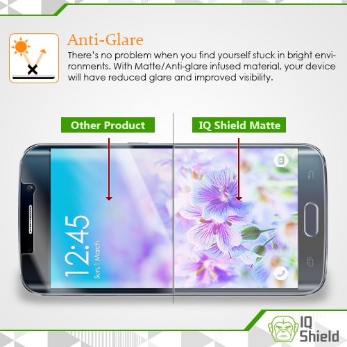 IQShield Matte Screen Protector Compatible with Samsung Galaxy S7 (Case-Friendly Slim)(Ultimate)(2-Pack) Anti-Glare Anti-Bubble TPU Film 2