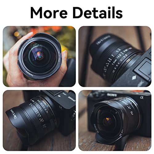 7artisans 7.5mm f2.8 Mark II APS-C Fisheye Wide Angle Manual Fixed Lens for Canon Eos-M Mirrorless Camera Like Canon Eos-M1 Eos-M2 Eos-M3/M5/M6/M10/M50 3