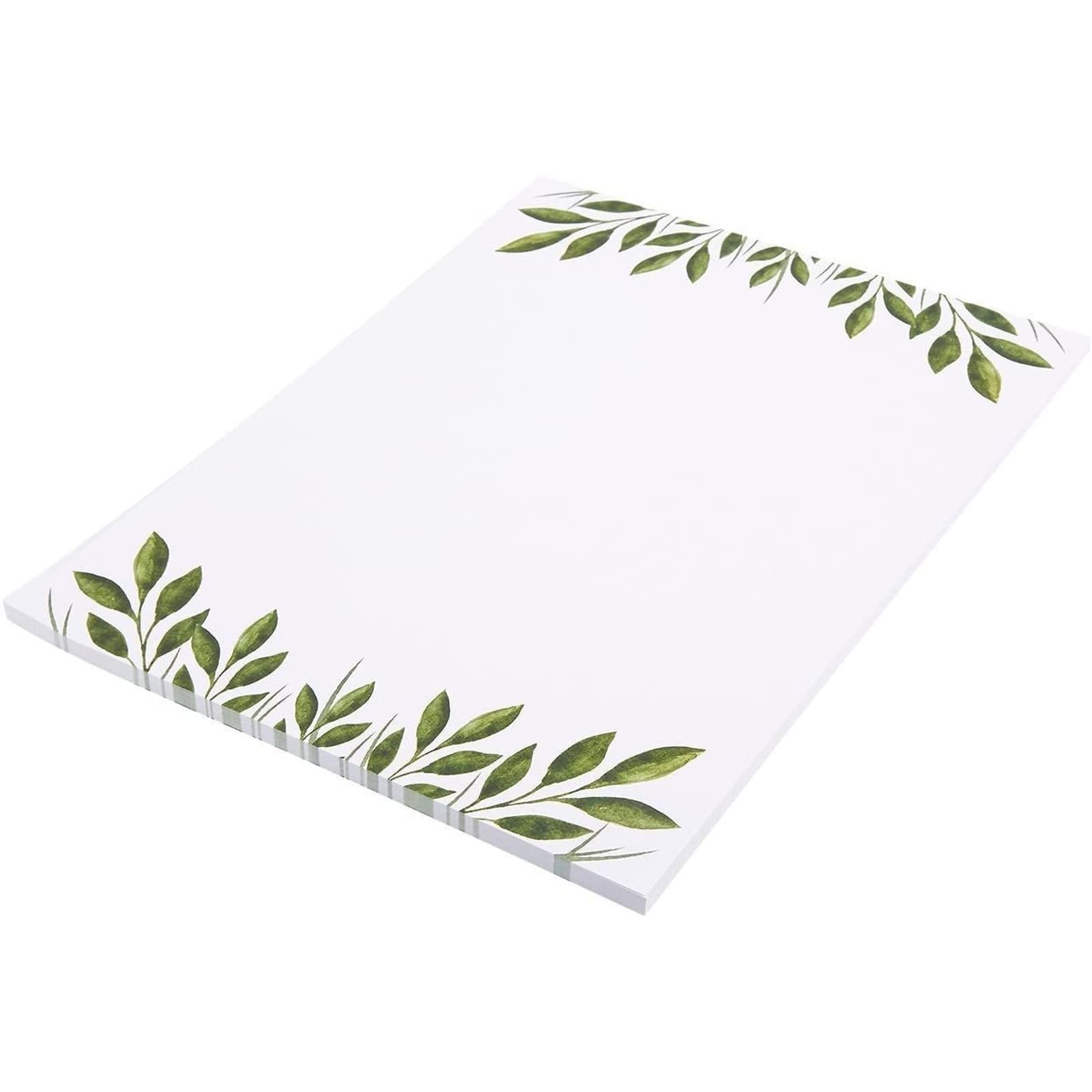 Leaf-Themed Stationery Paper Set - 8.5 x 11 in, 48 Pack - Single-Sided Decorative Writing & Printer Paper for Letters, Notes & Announcements 4