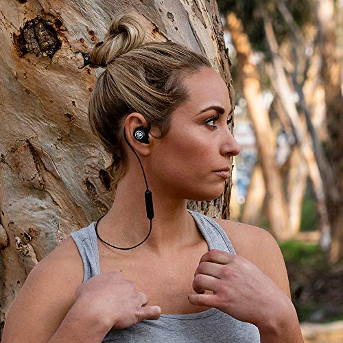 JLab Epic Sport2 Wireless Earbuds, Black, Active Lifestyle 20+ Hour Battery Life, Bluetooth 5, IP66 Sweatproof, Built in Microphones, Noise Isolation, Extra Gel Tips & Cush Fins 4