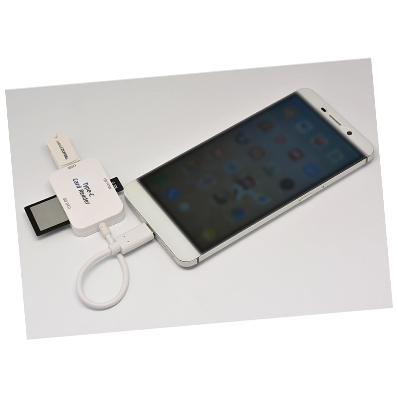 Mipcase 3 1 Type- USB c Card Adapter Type Card Adapter Reader USB Reader White Phone 5