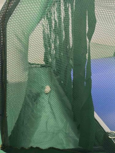 Desktop Table Tennis Ball Catch Net Collector with Tassels Design| Ping Pong Recycle Catcher Equipment with Stainless Steel Frames & Metal Wheels for Multi-Ball Drills or Robot Serve Launcher Practice 2