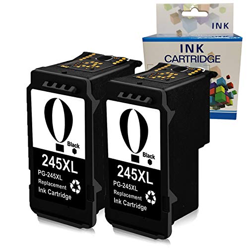 A1INK Refilled PG-245XL 243XL Black Ink Cartridge Replacement for Canon PIXMA IP2820 MG2555 TS202 TS302 TS3120 MG3020 MG2420 MG2922 MG3022 MG2520 MG3029 2924 2520 2525 TR4520 (2Black) 1