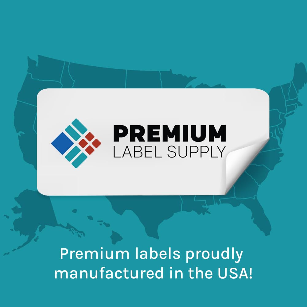 Premium Label Supply Brown Kraft Sticker Labels – 8.5” x 5.5" – Laser/Inkjet Compatible – (2 Labels/Sheet), 100 Sheets – 200 Total Adhesive Labels 3