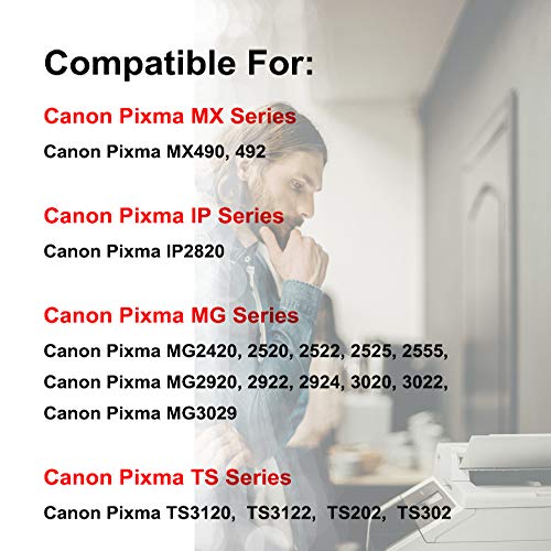 A1INK Refilled PG-245XL 243XL Black Ink Cartridge Replacement for Canon PIXMA IP2820 MG2555 TS202 TS302 TS3120 MG3020 MG2420 MG2922 MG3022 MG2520 MG3029 2924 2520 2525 TR4520 (2Black) 2