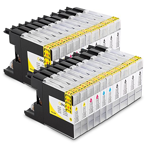 Odoga Ink Cartridge LC-75 LC-71 High Yield Combo Pack Replacement for for Brother MFC-J430W J825DW J435W J6710W J835DW J5910DW [8 Black, 4 Cyan, 4 Magenta, 4 Yellow] 2