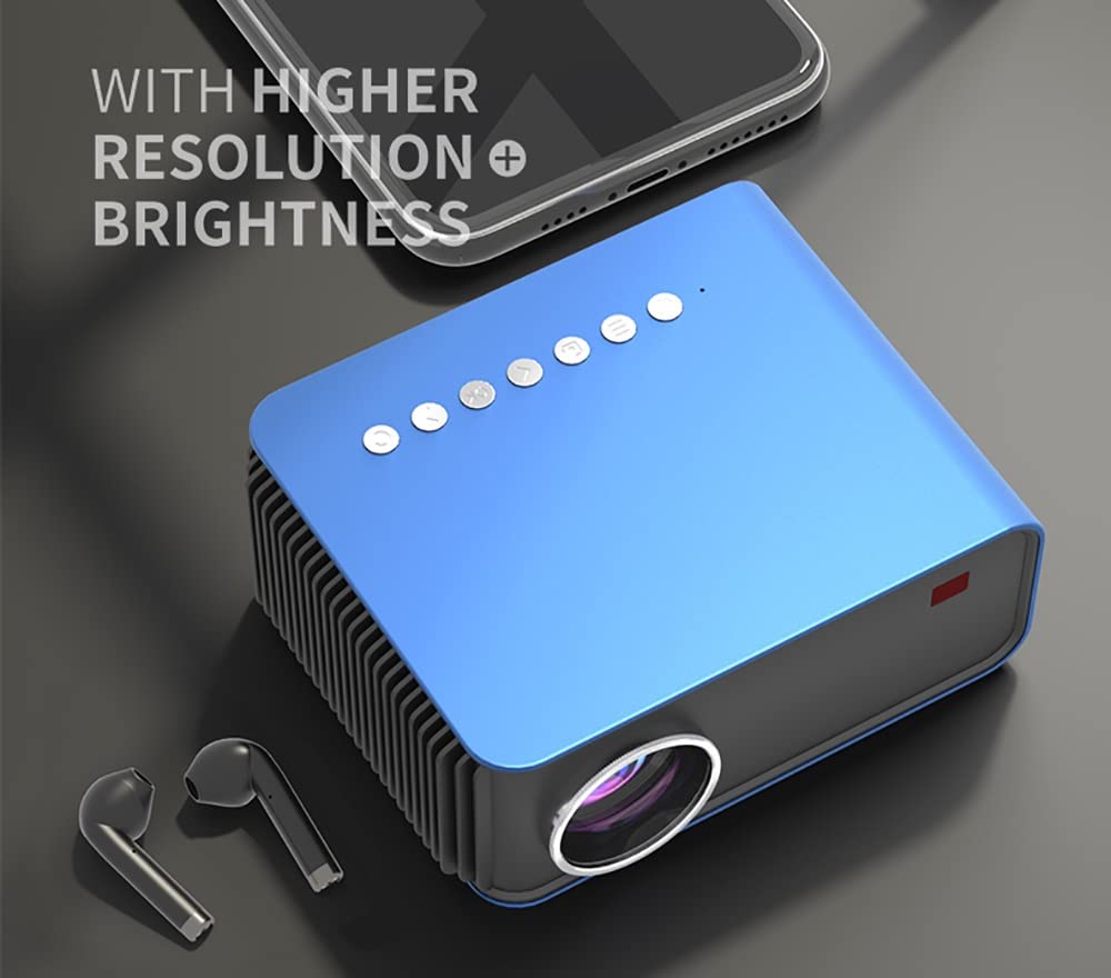 T4 Mini Projector 3600 Lumens Support Full 1080P LED Proyector Big Screen Portable Home Theater Smart Video Beamer (Color : D) (D ) 3