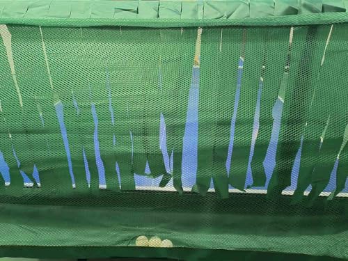 Desktop Table Tennis Ball Catch Net Collector with Tassels Design| Ping Pong Recycle Catcher Equipment with Stainless Steel Frames & Metal Wheels for Multi-Ball Drills or Robot Serve Launcher Practice 3