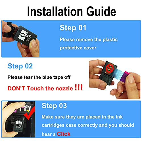 A1INK Refilled PG-245XL 243XL Black Ink Cartridge Replacement for Canon PIXMA IP2820 MG2555 TS202 TS302 TS3120 MG3020 MG2420 MG2922 MG3022 MG2520 MG3029 2924 2520 2525 TR4520 (2Black) 6