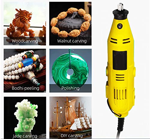 MLD 180W Mini Rotary Die Grinder Tool Kit with 40 pcs grinding accessories,1 pc Flexible shaft 3