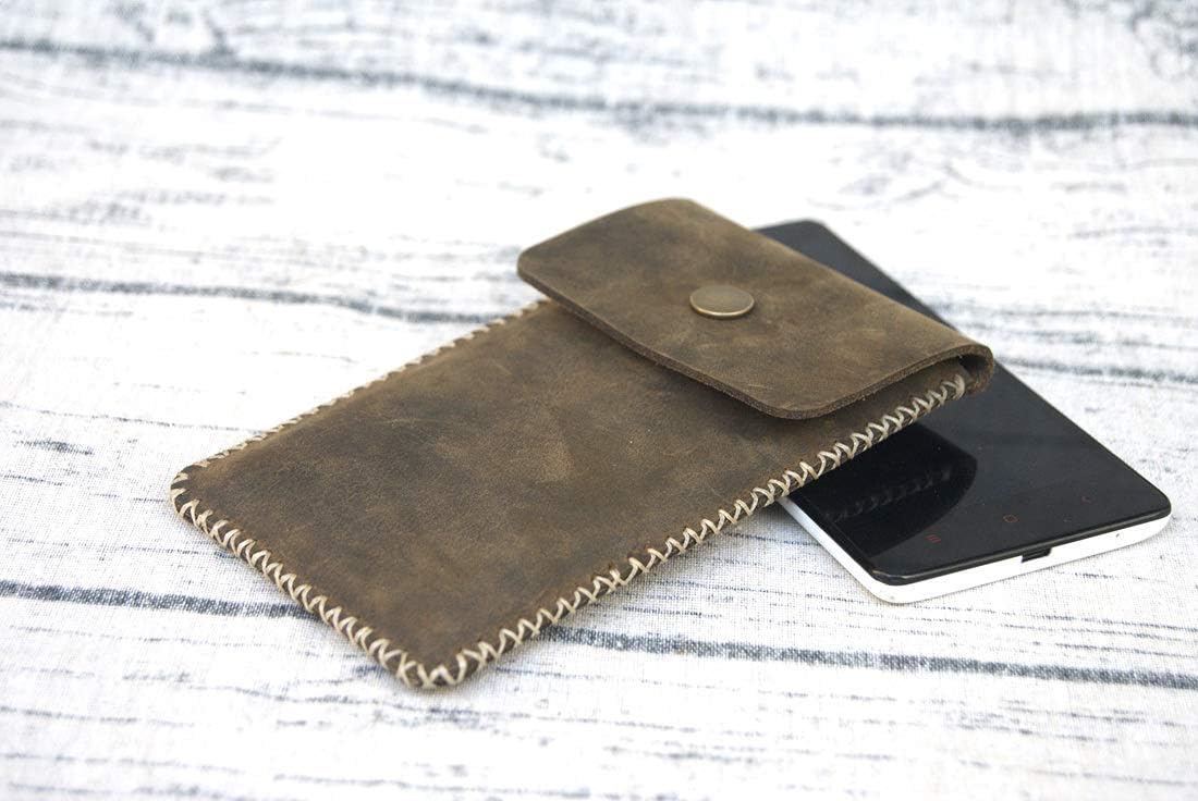 Personalized Custom Handmade Genuine Leather Mobile Phone Cases and Protective Bags 6