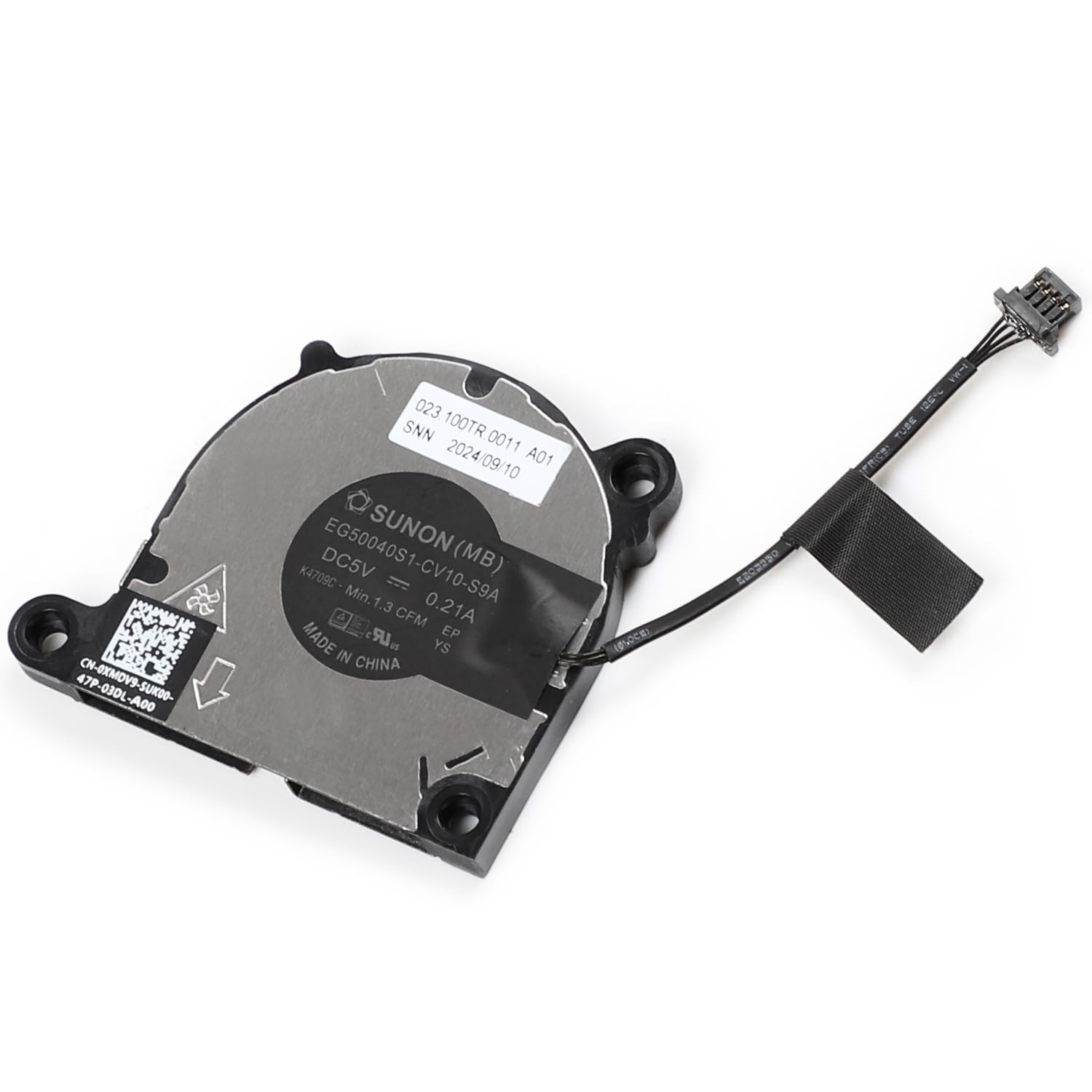 New Motherboard Cooling Fan Replacement for Dell Alienware M16 R1 M18 R1 M18X R1 Series Motherboard Small Fan 0XMDV9 EG50040S1-CV10-S9A DC5V 0.21A 4