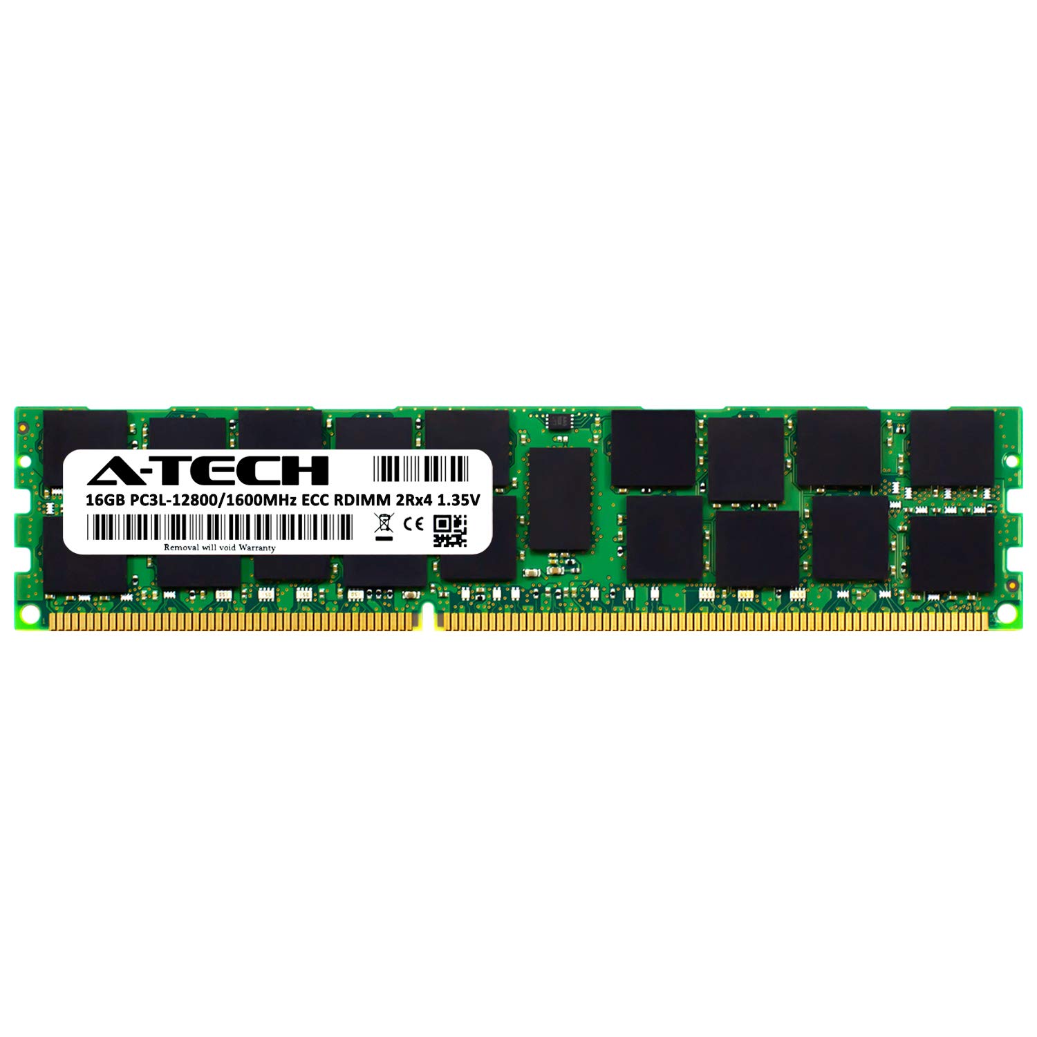 A-Tech 16GB for ASUS Z9PE-D8 (1 x 16GB) PC3-12800 (DDR3-1600) ECC Registered RDIMM 240-Pin 2Rx4 1.35V Server Memory RAM 1