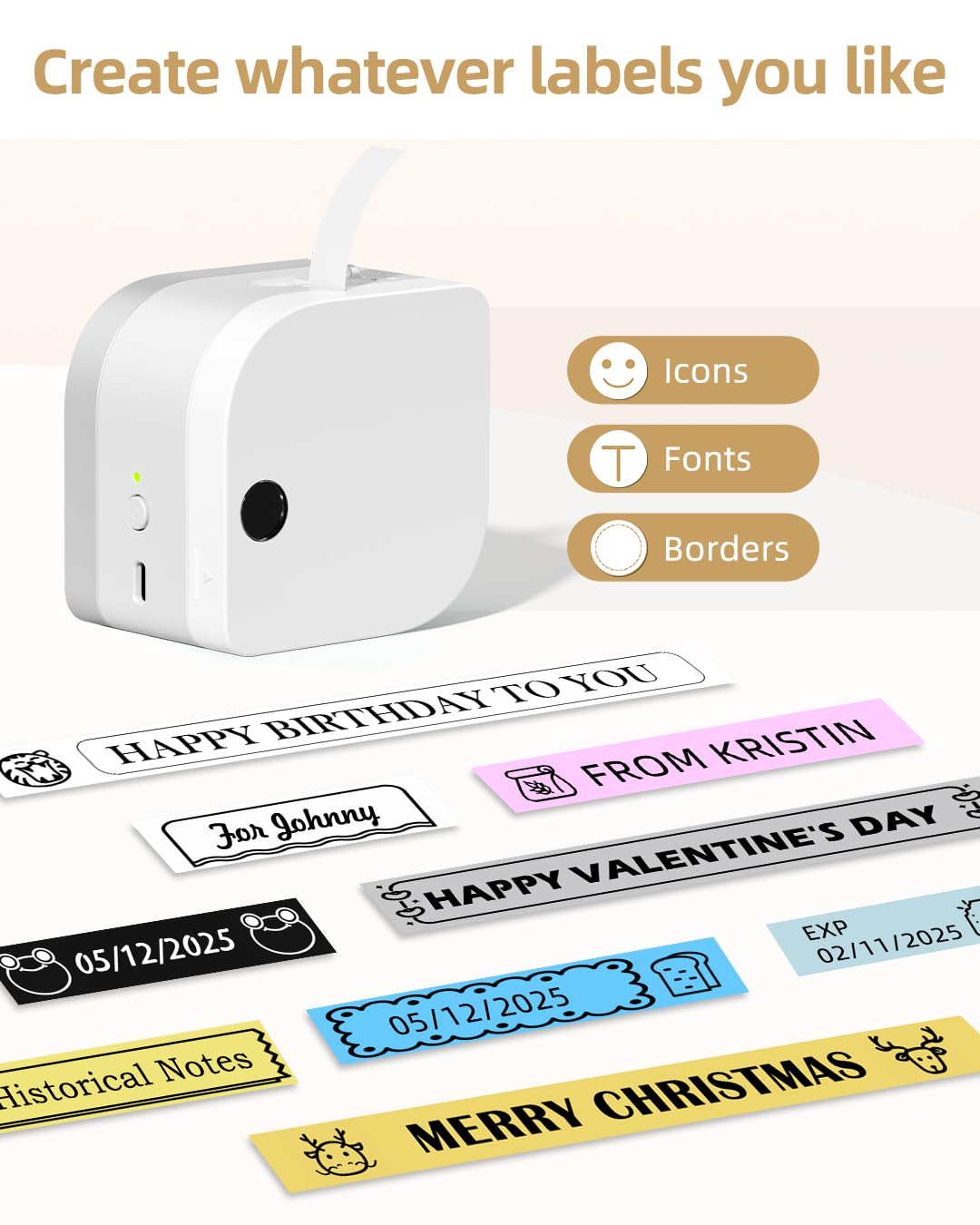 Phomemo P12 Label Maker Tape Replacement for DYMO LetraTag Label Maker Refills Pastic 16952 Tape for DYMO Letra Tag 100H LT-100T Plus LT110T, 1/2 in x 13 Ft (12mmx4m),Blakc on White,10-Pack 6