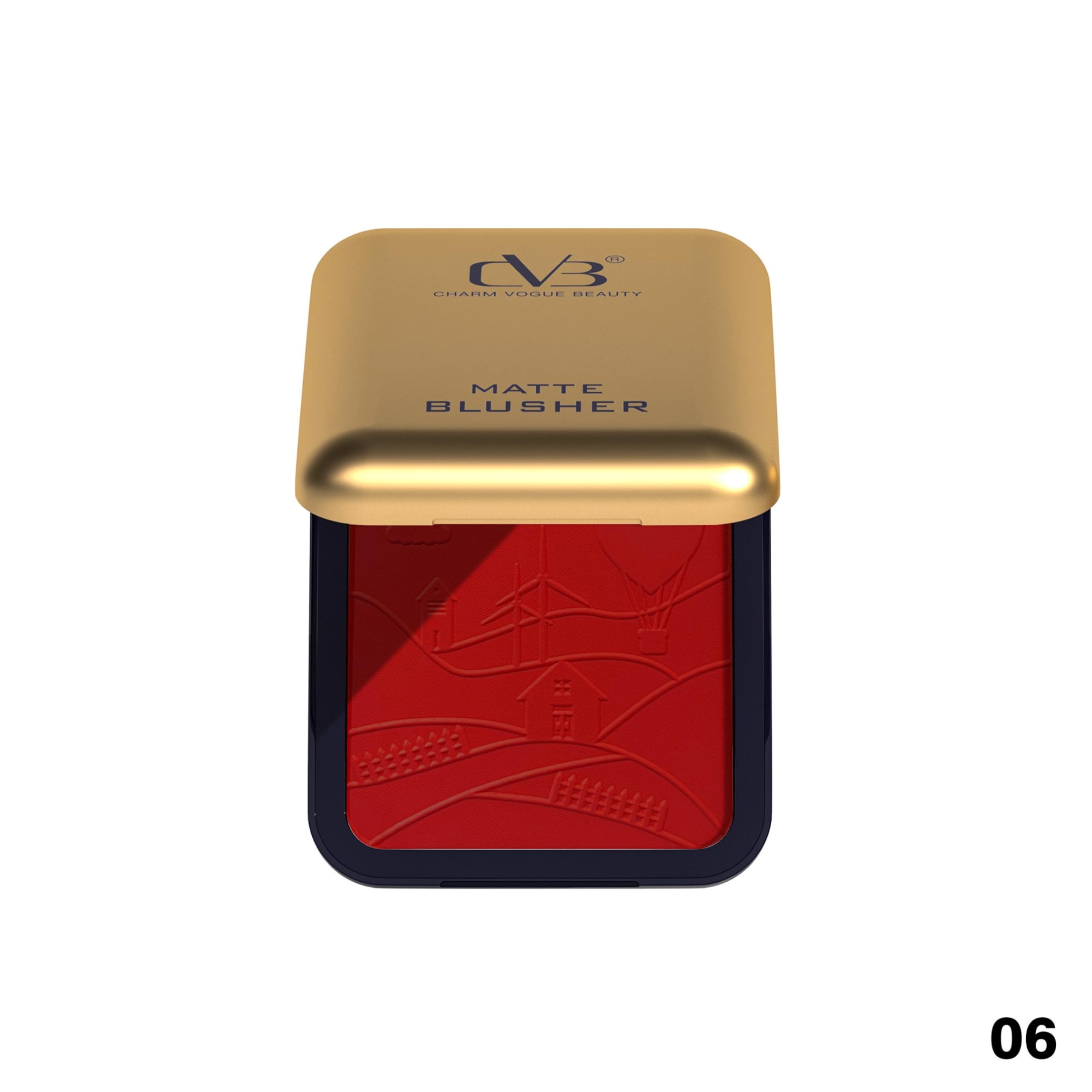 CVB Matte Blusher Pure Rouge | Lightweight Powder Blush for Natural Rosy Cheeks | Long-Lasting Matte Finish, 12g 3