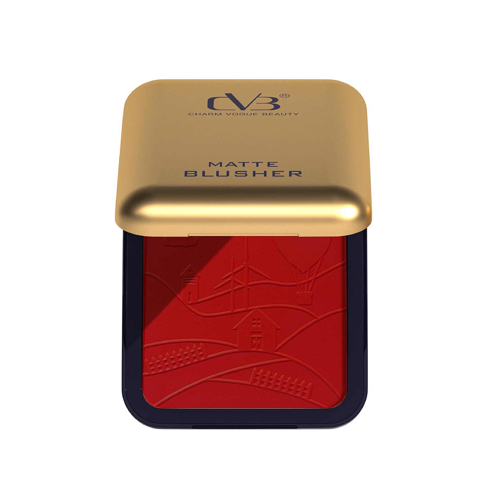 CVB Matte Blusher Pure Rouge | Lightweight Powder Blush for Natural Rosy Cheeks | Long-Lasting Matte Finish, 12g 1