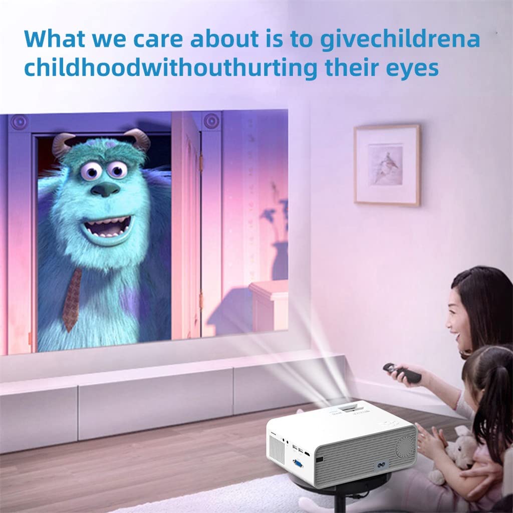 E460 LED Projector Mini Projector for Smartphone, or USB for iPhones Android Phone, Video Beamer (Color : E) (D ) 4